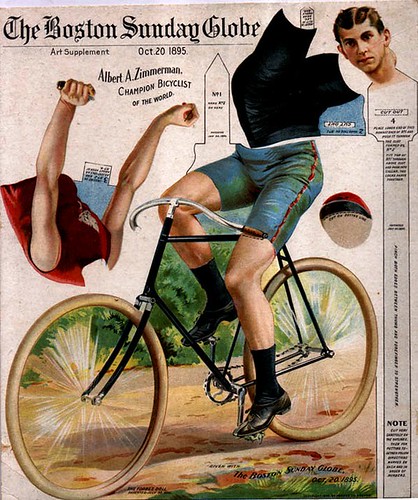 Bicycle  Racer- Boston Sunday Globe - October 20, 1895