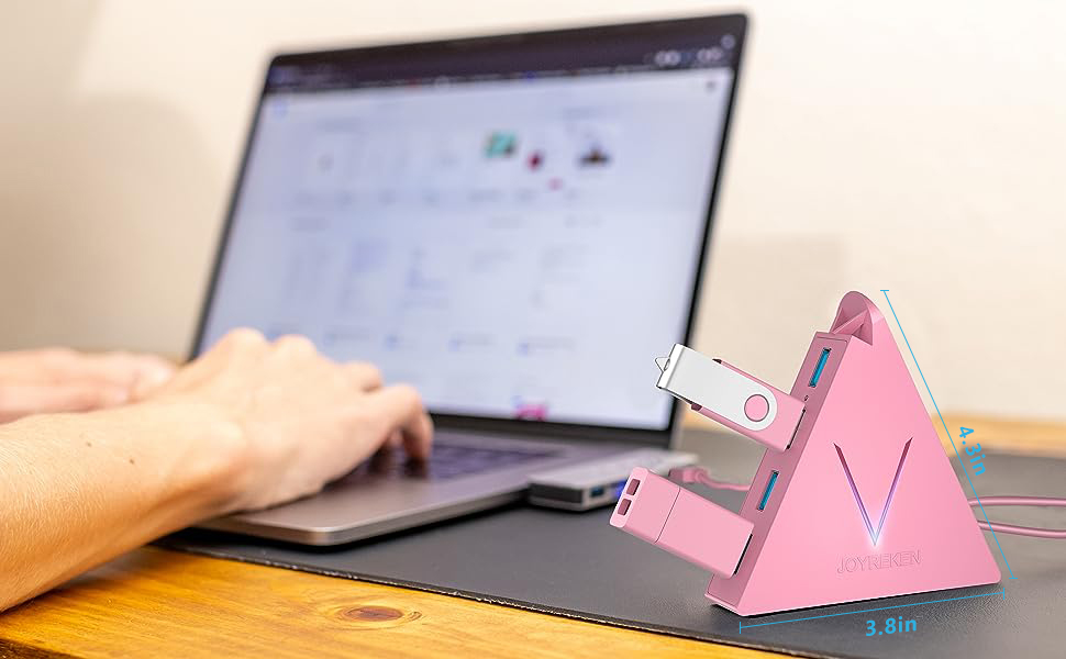 usb hub for pc pink