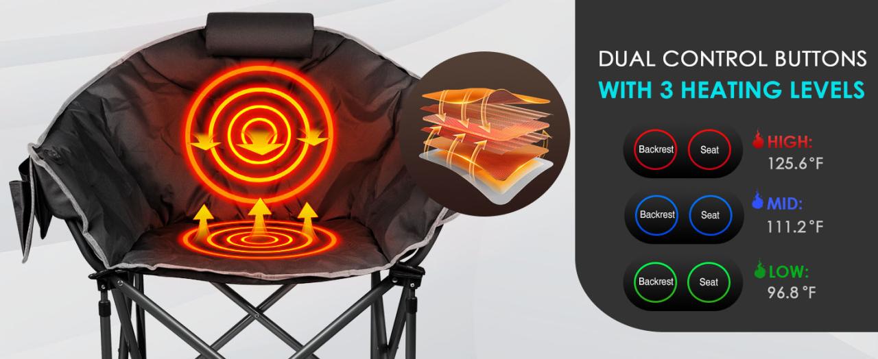 heated moon chair