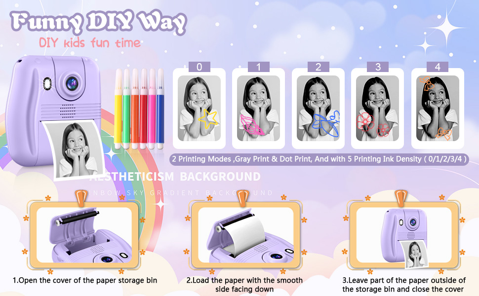 Creative DIY and 6 colour pencil,Toys for 3-8 Year Old Boys Girls