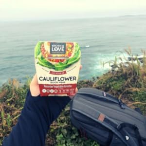 peruvian vegetable ceviche cauliflower quick meal cup beach hiking camping ready-to-eat vegan