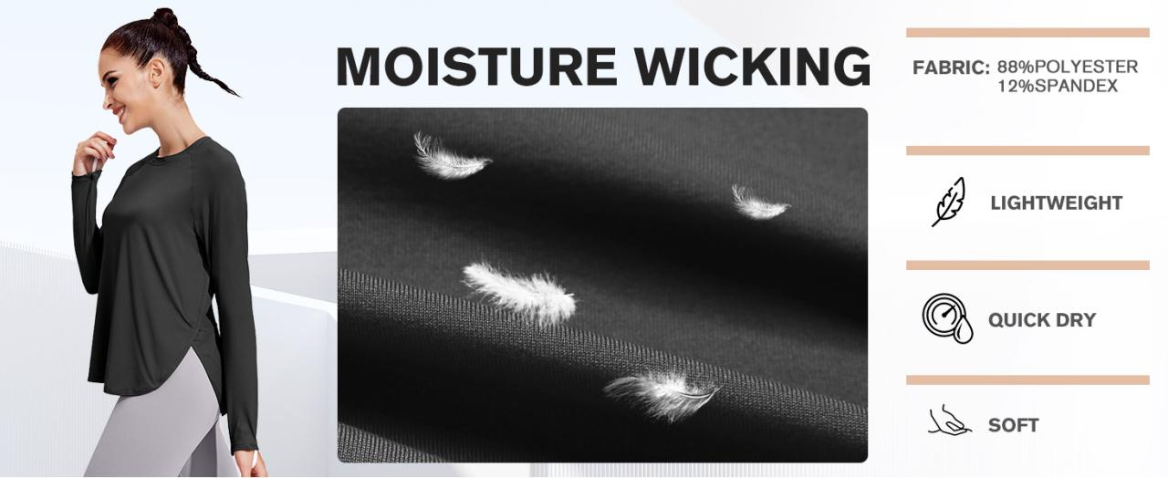 moisture wicking shirts for women