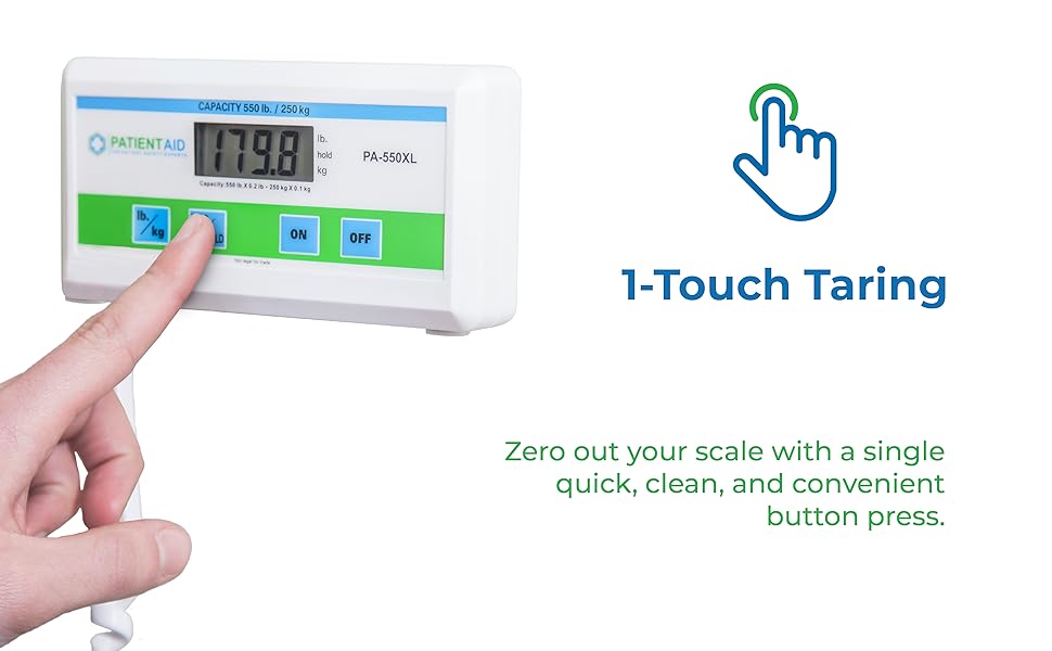 Patient Aid 1 Touch Taring Digital Scale