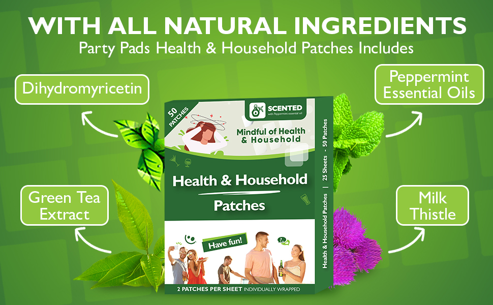 Green Tea health and Household Patches