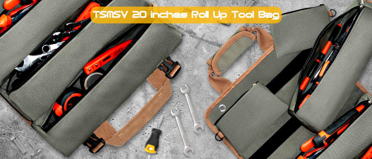 tool roll bag