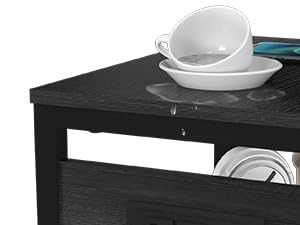 black end table