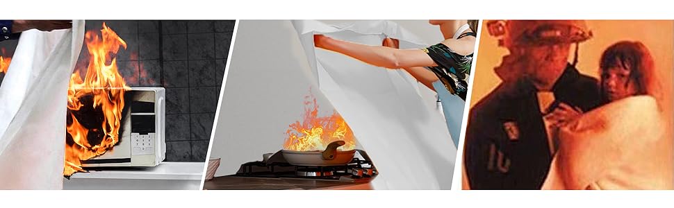 Black pro fire Blanket can be used as a fire extinguishing tool 