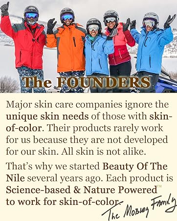 Founders of Beauty Of The Nile science-based skin care for skin-of-color