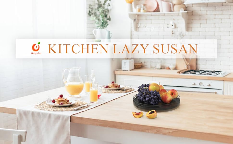 black kitchen lazy susan for dining table