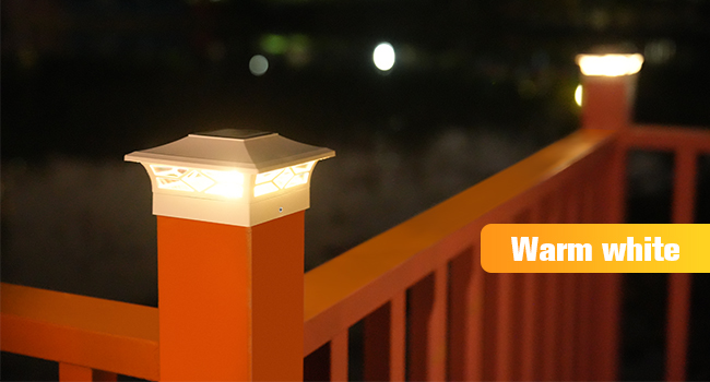 solar post cap lights outdoor 4x4