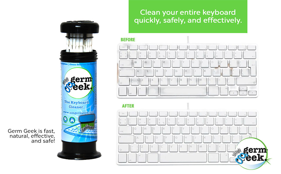 Germ Geek, Keyboard Cleaner, laptop, computer, phone