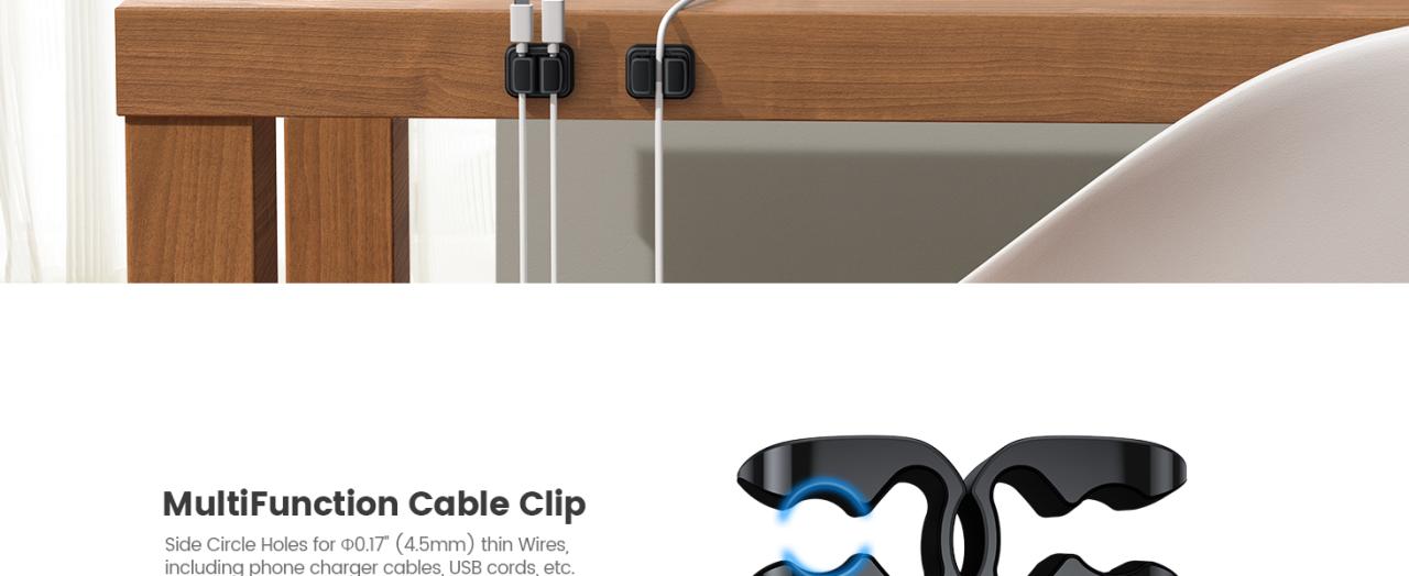 Upgraded mutifunctional cable clip