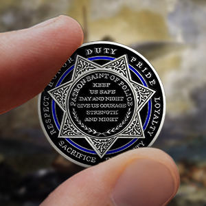 bless police coin