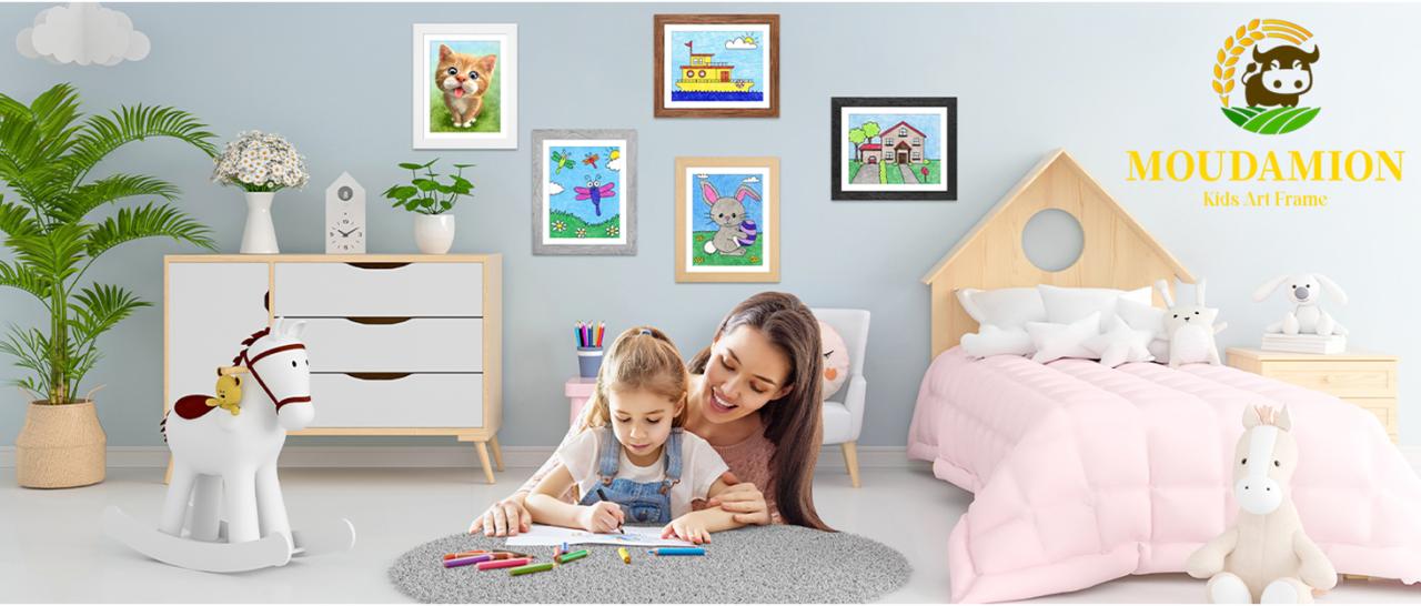 kids art frames