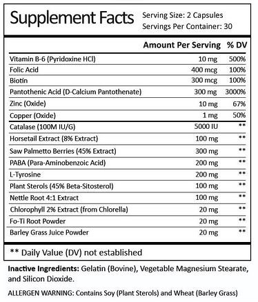 Foligray Supplement Facts