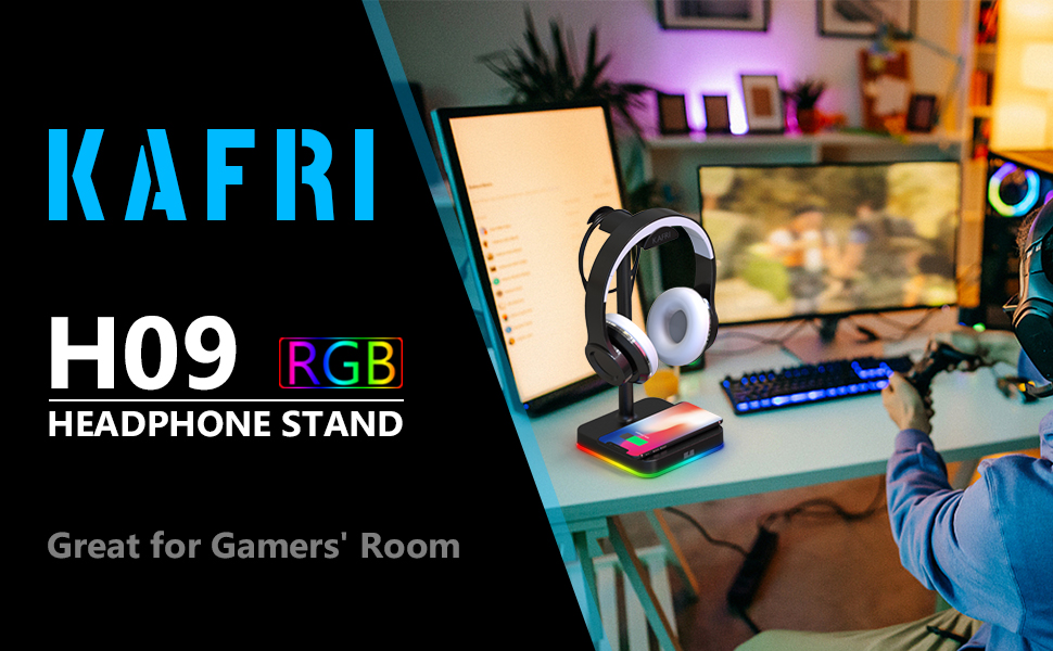 KAFRI H09 RGB Headphone Stand