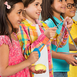 colorful egg shakers