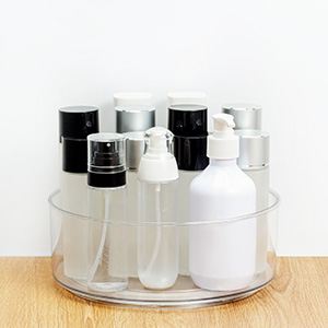 bathroom clear organizers