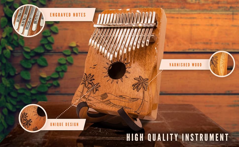 unique gift beautiful kalimba high quality instrument