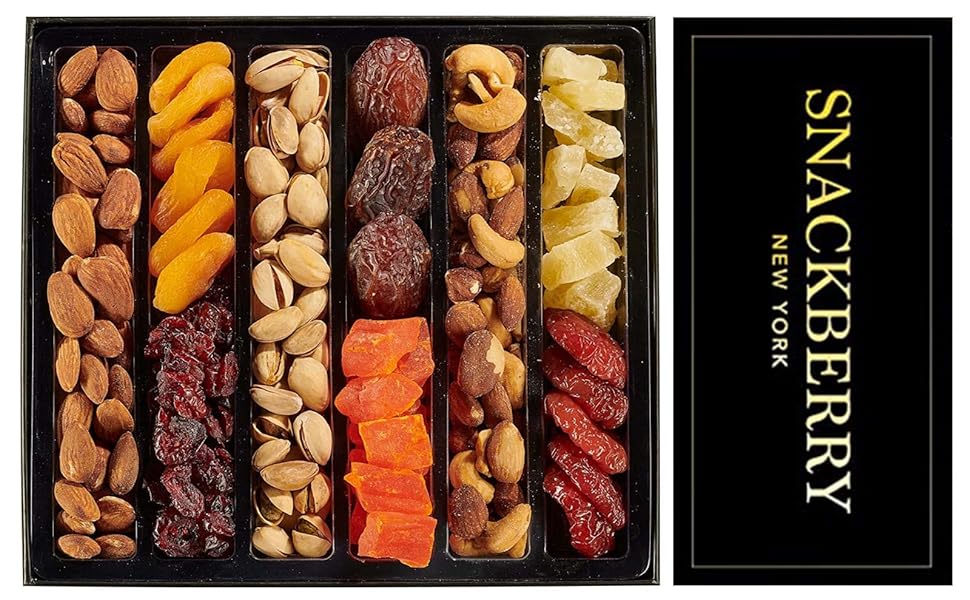 Dried Fruit & Mixed Nuts Basket Arrangement Platter