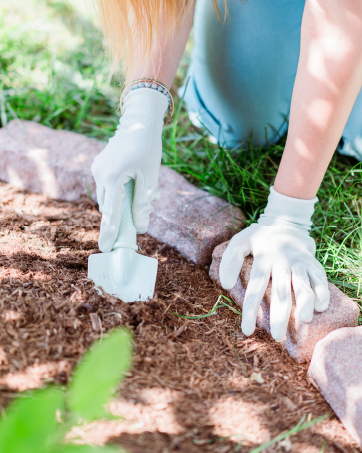 Tending garden with Beuta Bricks