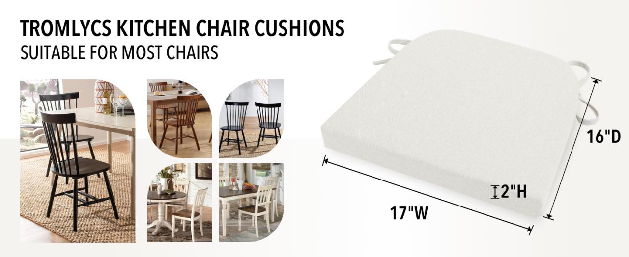 Suitable for most kitchen chairs