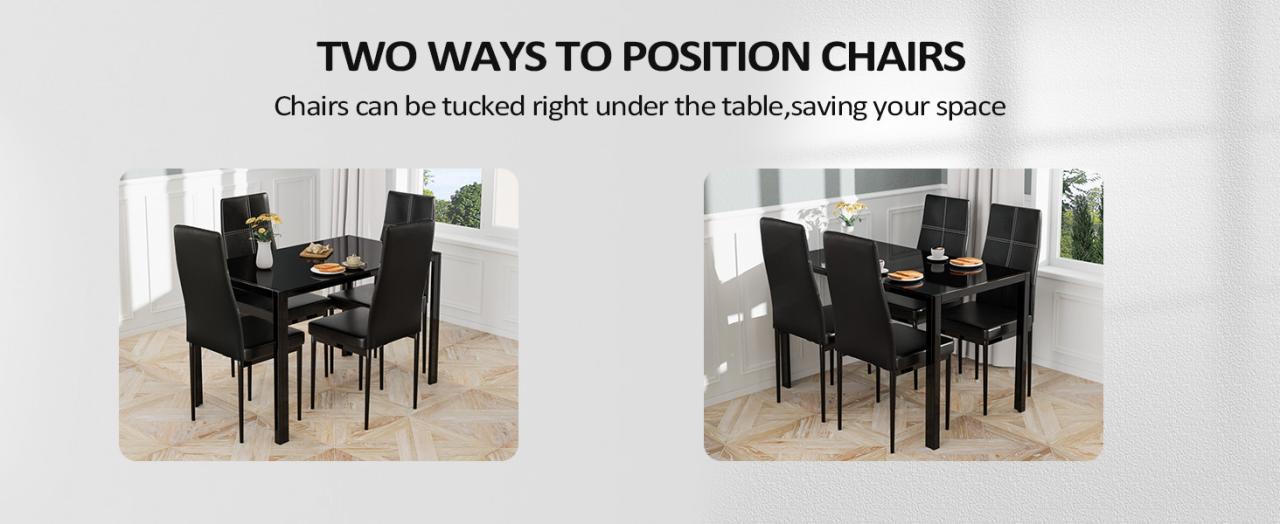 dining table set for 4