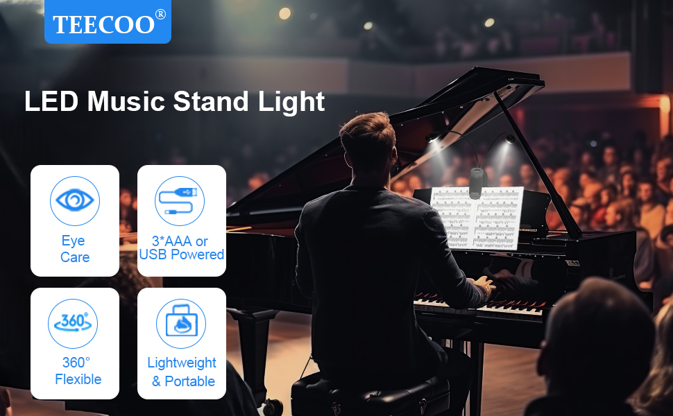 teecoo music stand light