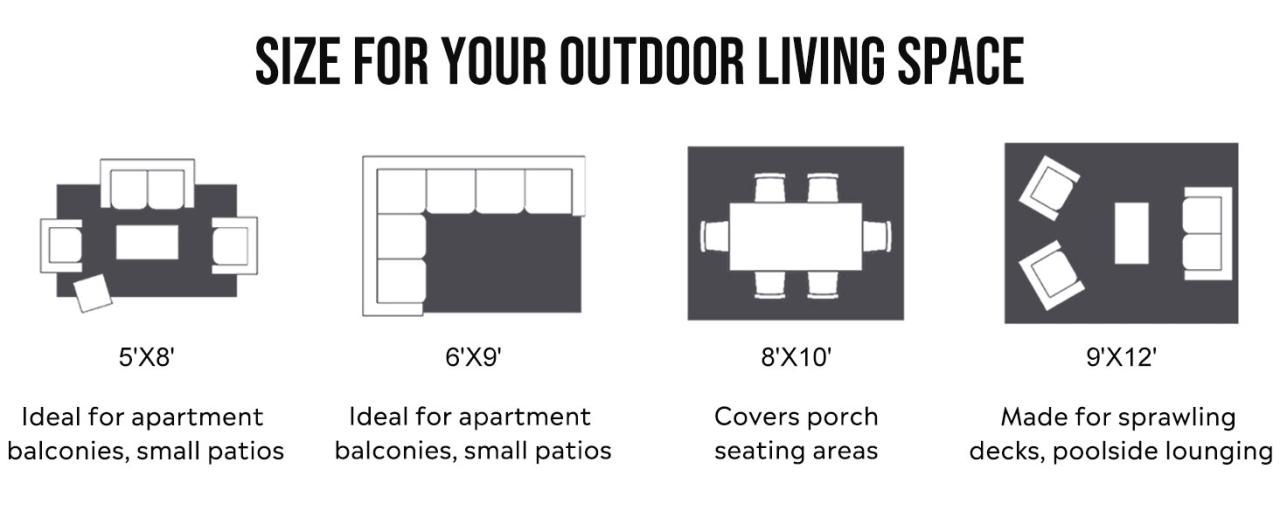 Size for your outdoor living space