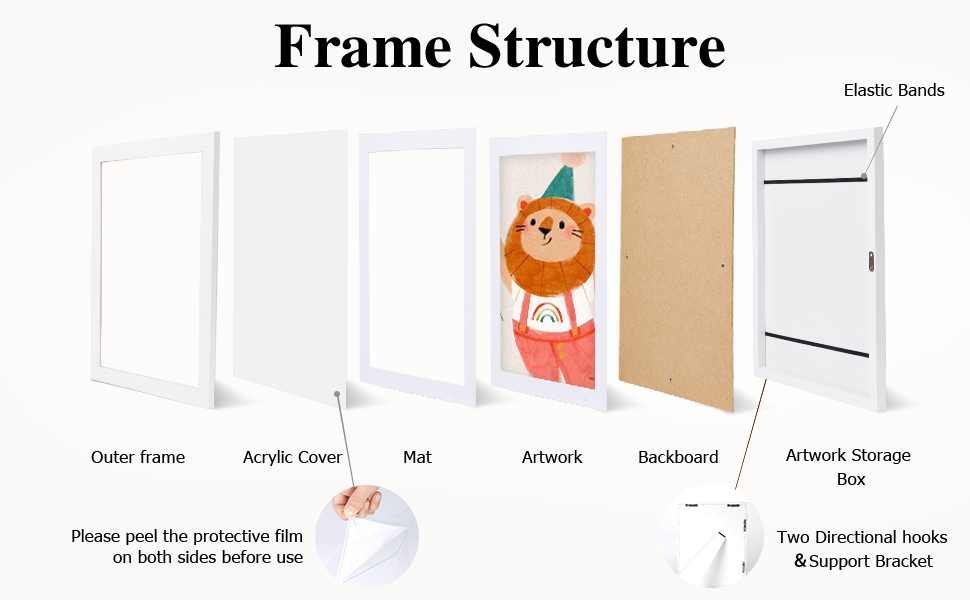 Front Opening Magnetic Picture Frame