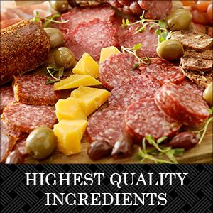 High quality gourmet food ingredients for our gourmet food gifts