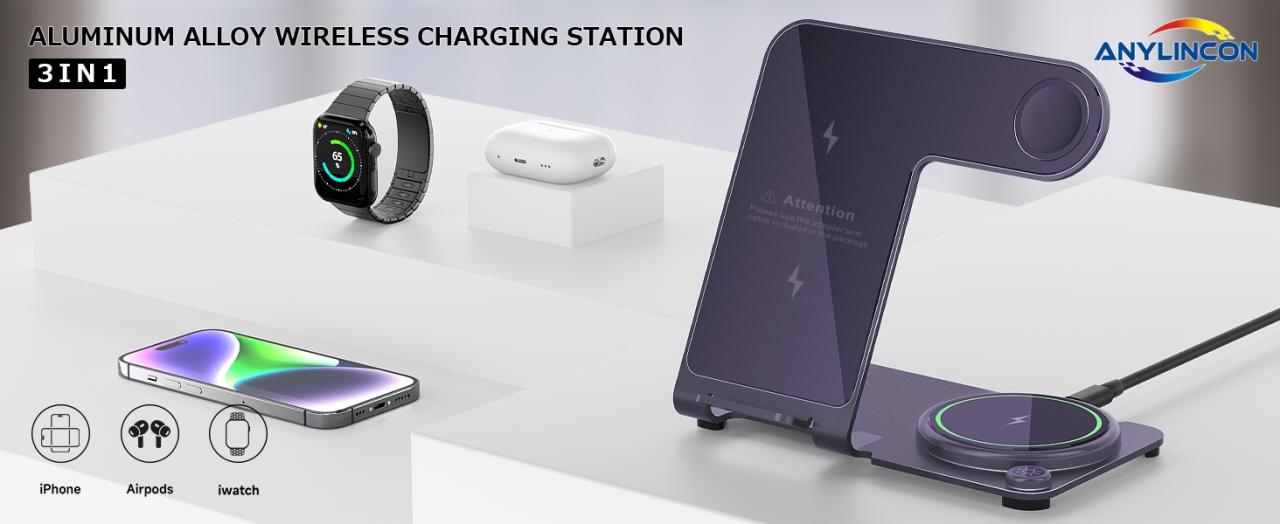 Y91 3 in 1 wireless charger station