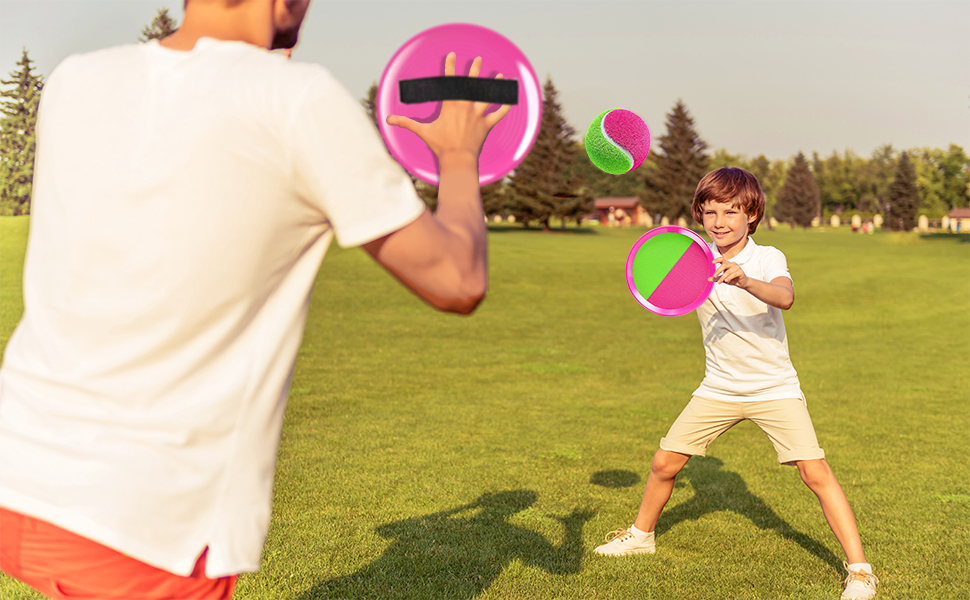   toss and catch velcro ball set