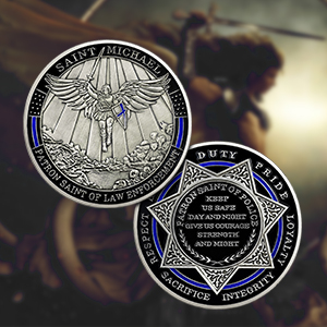 saint michael law enforcement challenge coin