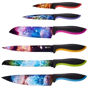 house warming presents for new home, birthday gifts for mom, kitchen knife, knife set colorful