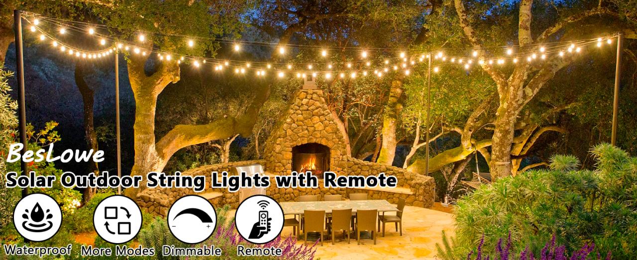 Solar String Lights Outdoor