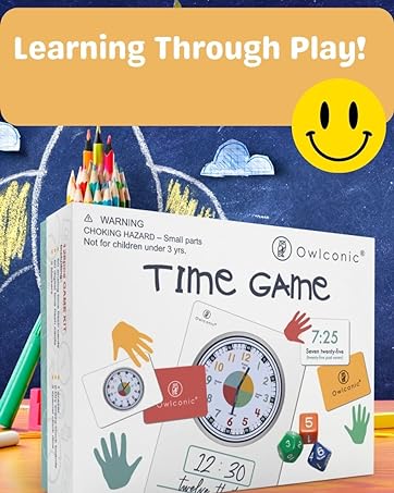 Learning Resource to tell time Kids Back to School Game