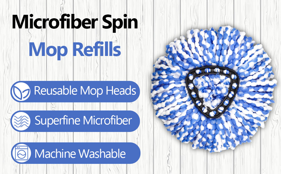 rinseclean spin mop head