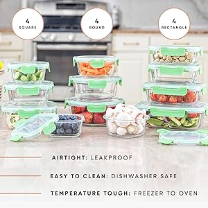 food storage containers with lids airtight