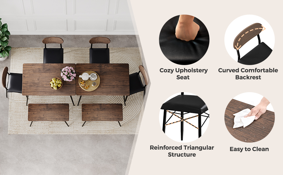 Dining Table Set for 4