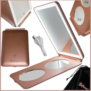 LED Travel Makeup Mirror Portable