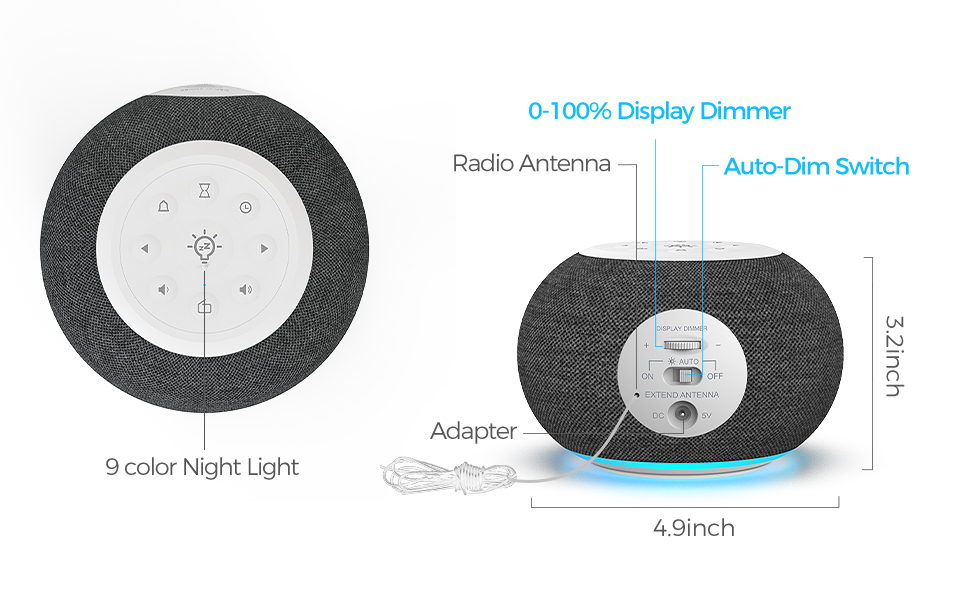 easy to use alarm clock radio