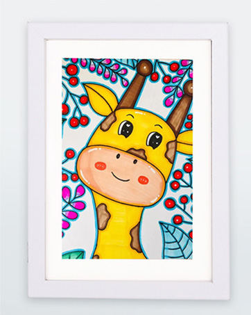 kids art frame