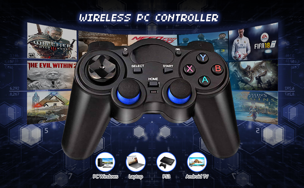 pc controller, controller for pc, gamepad, wireless controller