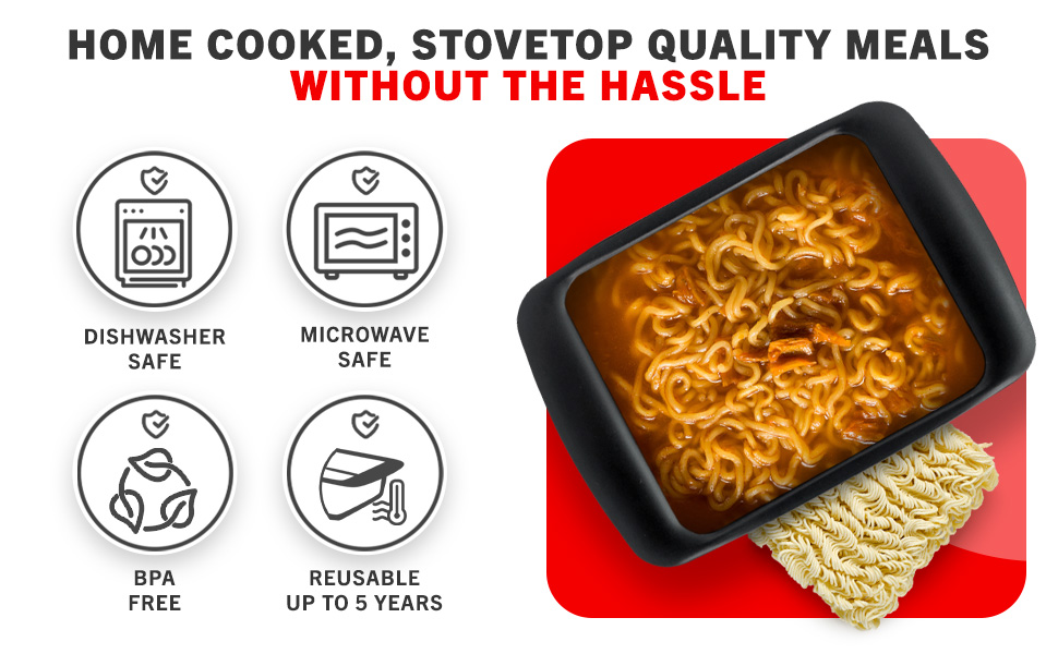 Rapid Brands, Rapid Ramen Cooker. Homecooked, stove quality meals without the hassle. 