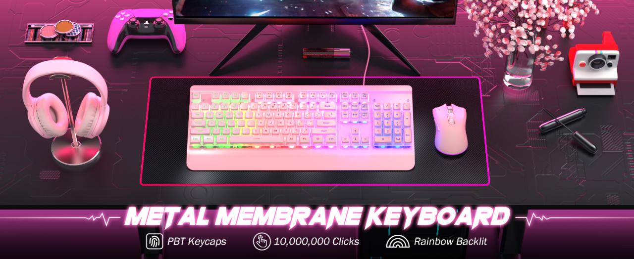 pink keyboard