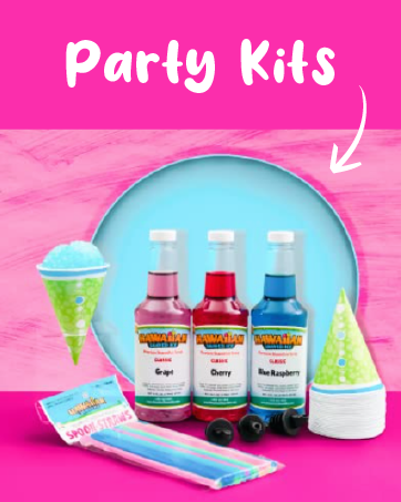 shaved ice or snow cone party kits