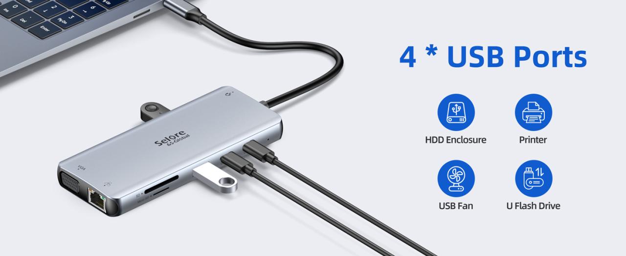 usb c laptop docking station