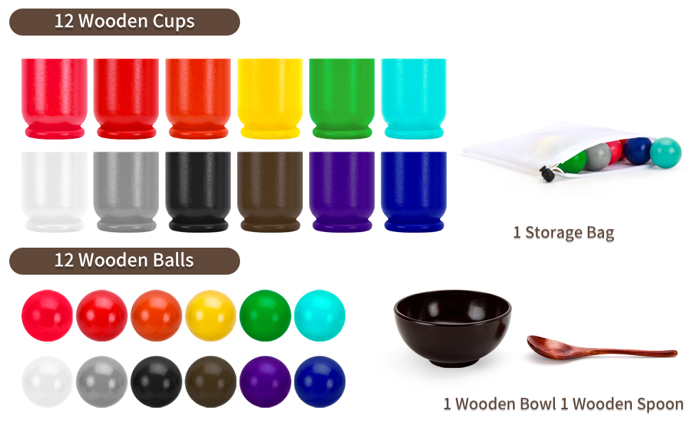 Balls in Cups Montessori Toy