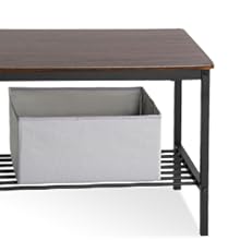 STORAGE BENCH WITH RACK